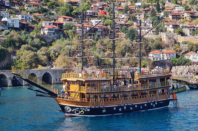 Alanya All Inclusive Pirate Boat Trip With Hotel Transfer - Setting out from Alanya harbour at 10am