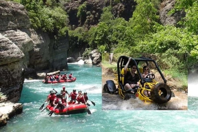 Alanya /Antalya /Side Rafting and Buggy, Quad Option Zipline - Köprülü Canyon gives the day its character