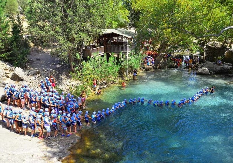 Alanya /Antalya /Side Rafting and Buggy, Quad Option Zipline - Safety briefing before the 7 km river run