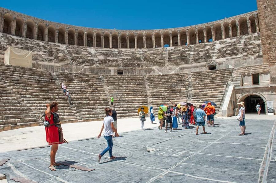 Alanya: Aspendos, Manavgat Waterfalls and City of Side Tour - Lunch between the major ruins