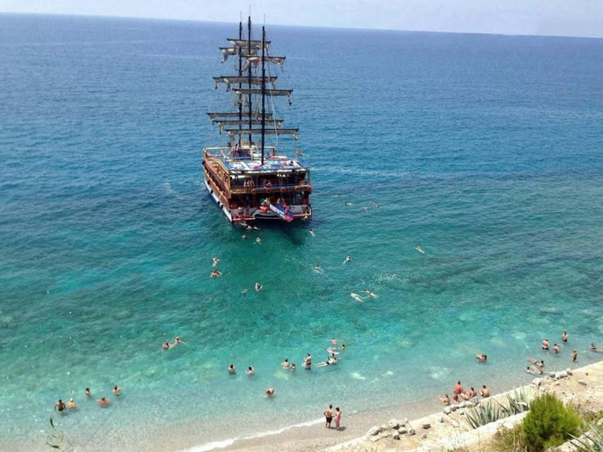 Alanya: Catamaran Boat Tour with Snorkeling and BBQ Lunch - Leaving Alanya Harbor on the Brothers Five Catamaran