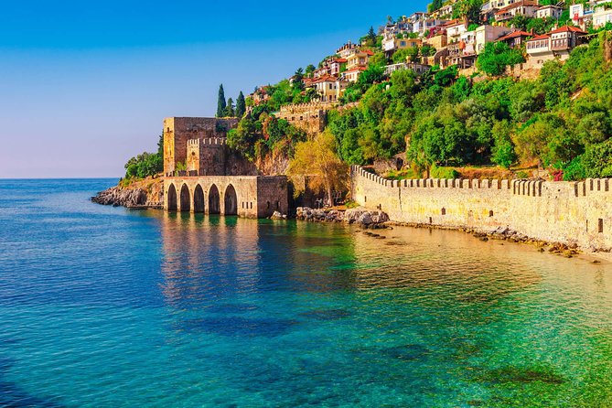 Alanya Catamaran Boat Tour with Sunbathing Swimming & Snorkelling - Alanya Castle looks best from the sea