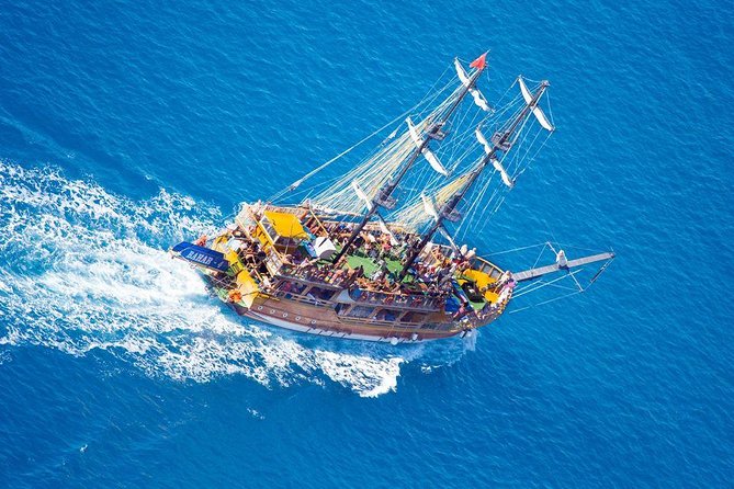Alanya Catamaran Boat Tour with Sunbathing Swimming & Snorkelling - Sunbathing, lunch, and the onboard mood