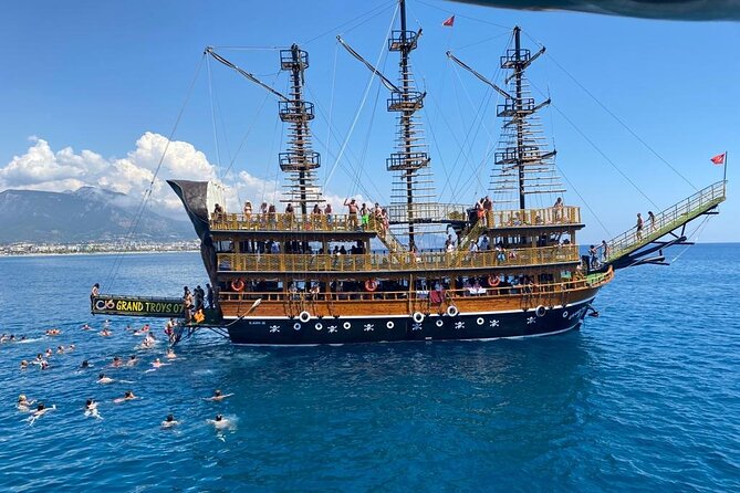 Alanya Grand Pirate Boat Tour with Lunch, Soft Drinks & Transfer - Morning pickup and the start at Alanya Harbor
