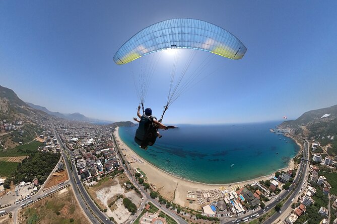 Alanya Paragliding With Experienced Pilot's - Cleopatra Beach, the Castle, and the Blue Coast
