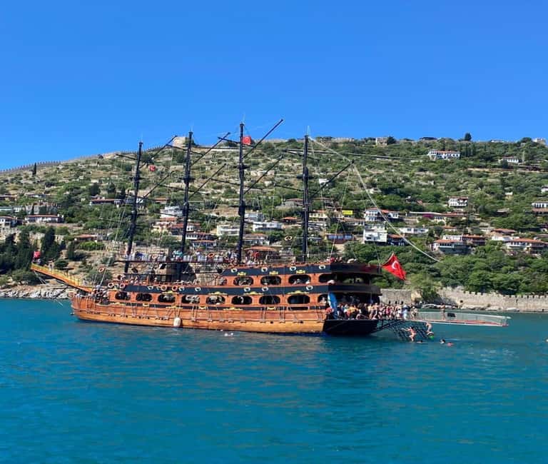 Alanya: Pirate Boat with Lunch and Unlimited Drinks - Key points at a glance