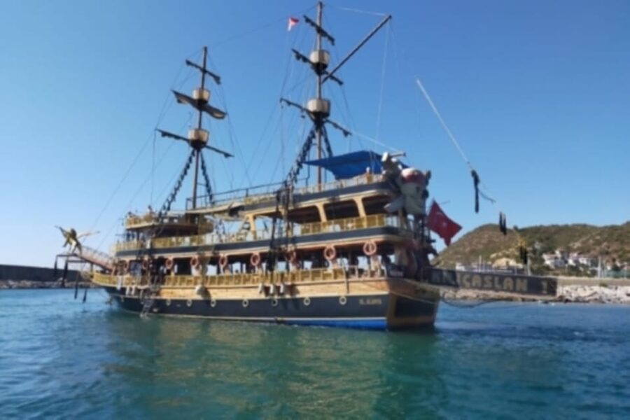 Alanya: Pirate Ship Cruise with Food and Swimming Stops - The Foam Party on the Return Trip