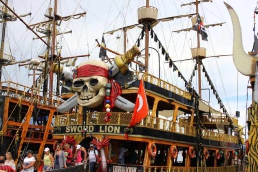 Alanya: Pirate Ship Cruise with Food and Swimming Stops - Alanya Castle, Caves, and Secluded Beaches