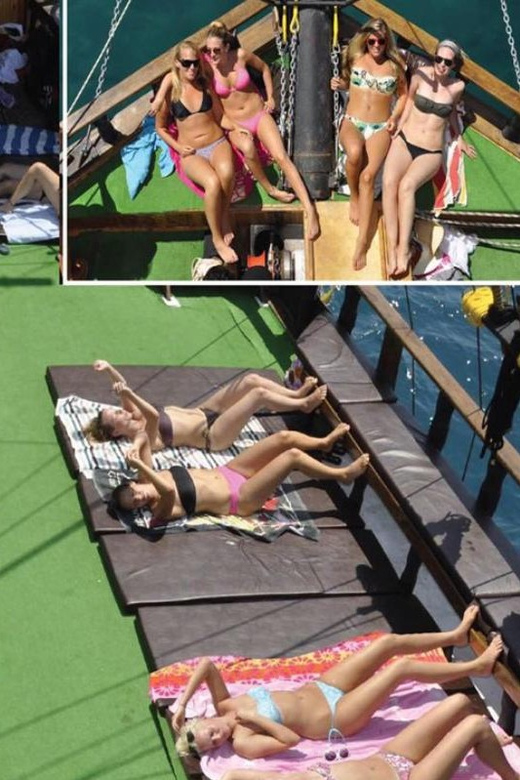Alanya: Pirates of Alanya Boat Tour with Lunch and Drinks - Swimming and snorkeling in the Mediterranean
