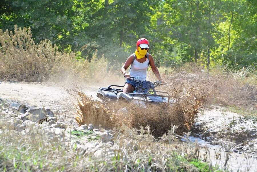 Alanya: Quad Bike Safari - Learning the quad before the real ride