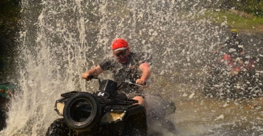 Alanya Quad Safari Tour 3 Hour - Getting comfortable on the quad before the main ride