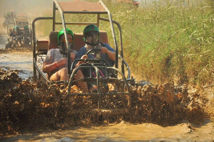 Alanya: Rafting, Zipline, Quad, Buggy, Jeep Tour with Lunch - The zipline over the river