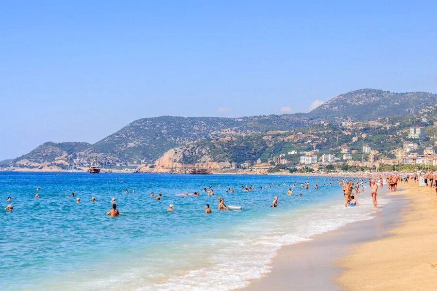 Alanya: Relax Boat Trip With Lunch & Swimming - Cleopatra Beach from offshore