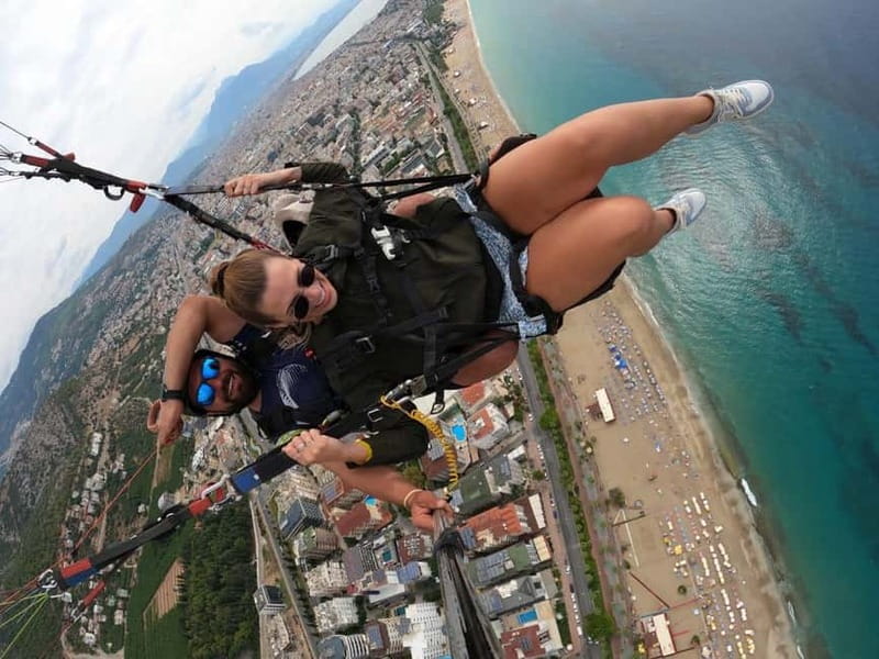 Alanya: Tandem Paragliding Experience with Video Option - Takeoff, flight control, and landing