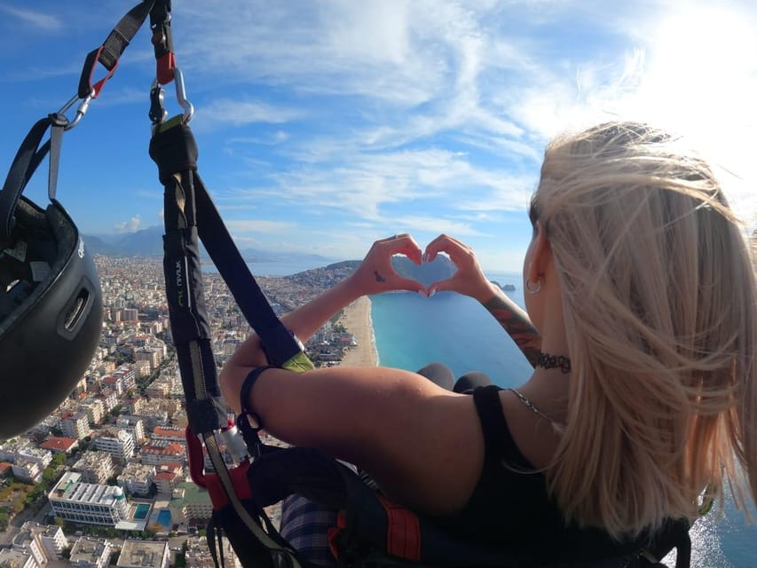Alanya: Tandem Paragliding Flight to Cleopatra Beach - The takeoff and first rush of air