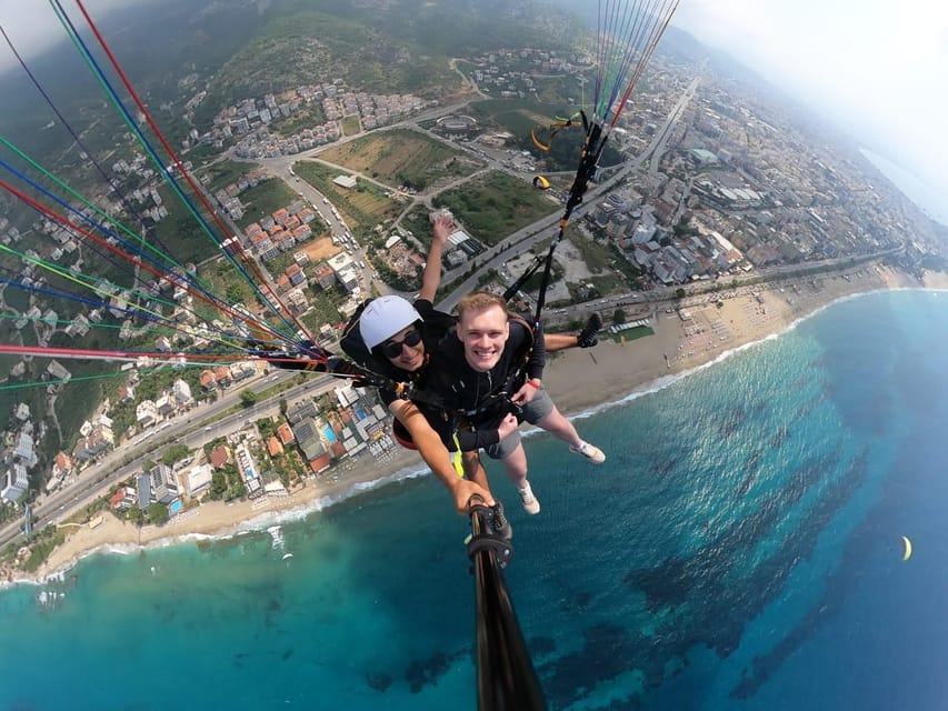 Alanya: Tandem Paragliding Flight to Cleopatra Beach - Alanya from above