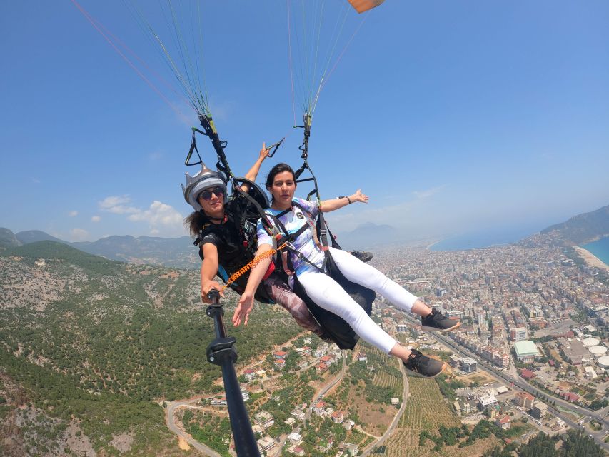 Alanya: Tandem Paragliding Over a Castle and the Sea - Taking off above Alanya Castle