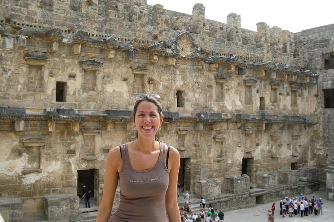 Alanya to Aspendos, Kursunlu Waterfalls and City of Side Tour - Heat, walking and children