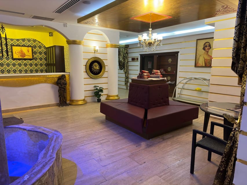 Alanya: Turkish Bath with Foam and Aromatherapy Massages - The body scrub on the marble stone