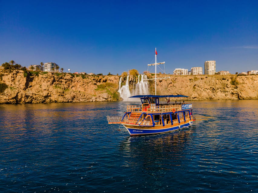 Antalya: Beach & Waterfalls Boat Trip w/ Lunch & Soft Drinks - Karpuzkaldiran Waterfall from the sea