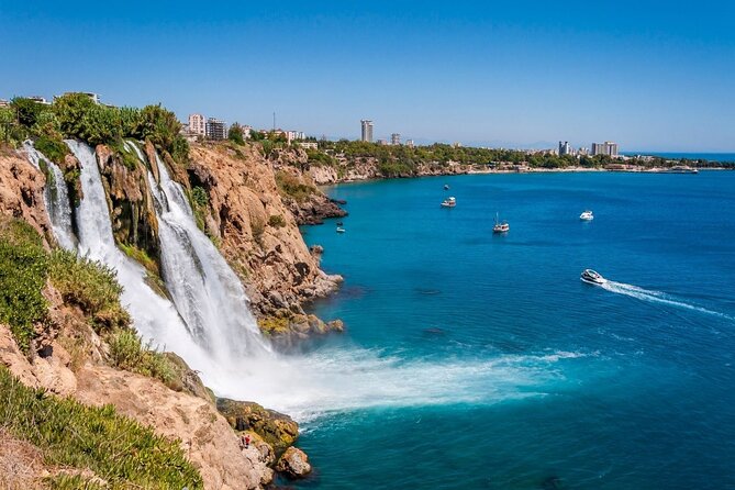 Antalya /Belek : Guided City Tour w/Cable Car & Waterfalls & Boat - Lower Düden Waterfalls and the sea-view panorama