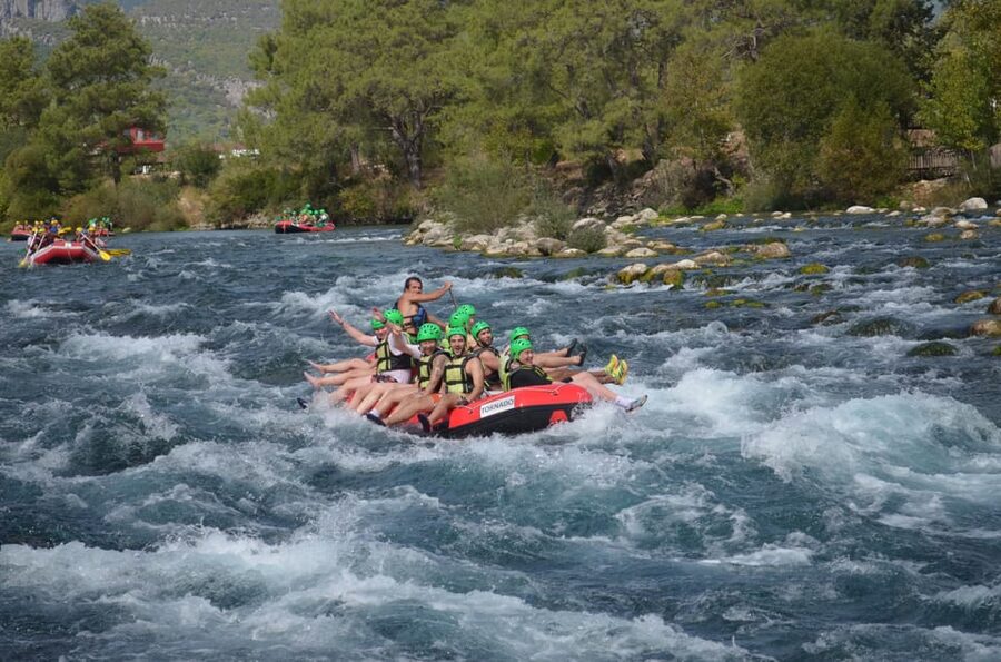 Antalya: Canyoning, Rafting, Quad, Jeep & Zipline with Lunch - Canyoning through cold water and narrow rock passages