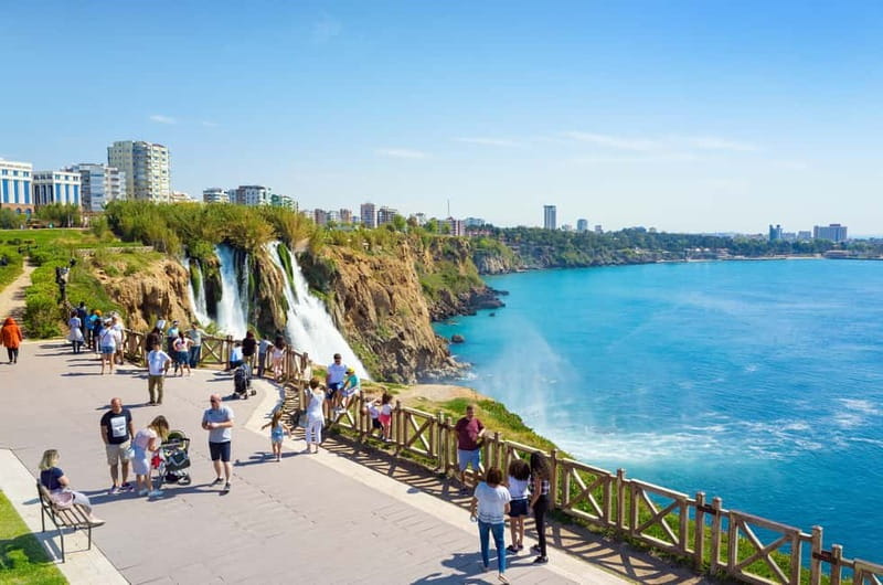 Antalya: Guided City Tour with Top 2 Waterfalls incl. Lunch - Antalya’s Clock Tower and Hadrian’s Gate