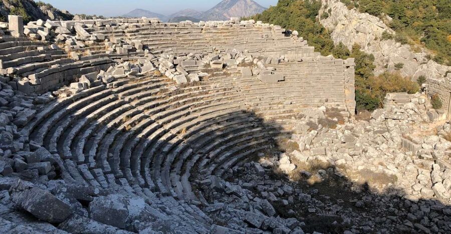 Antalya: Hiking in Termessos Ancient City - The theater, Termessos’s great mountain stage