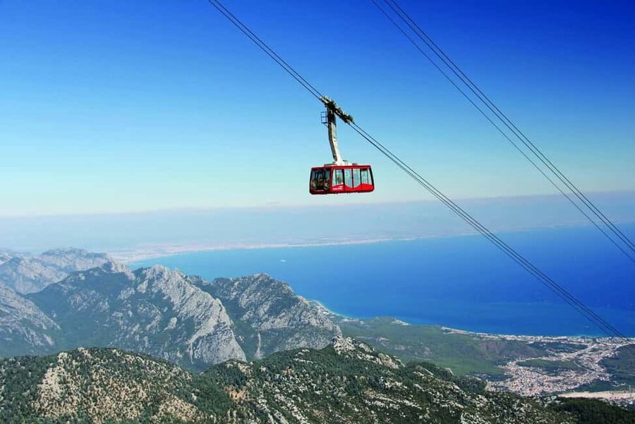 Antalya/Kemer: City Tour w/Olympos Cable Car, Boat & Lunch - Düden Waterfalls: two very different views