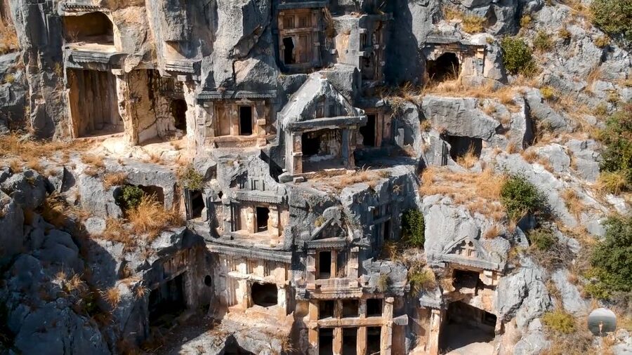 Antalya/Kemer: Kekova Sunken City, Demre & Lycia Day Tour - Swimming in a clear Mediterranean bay