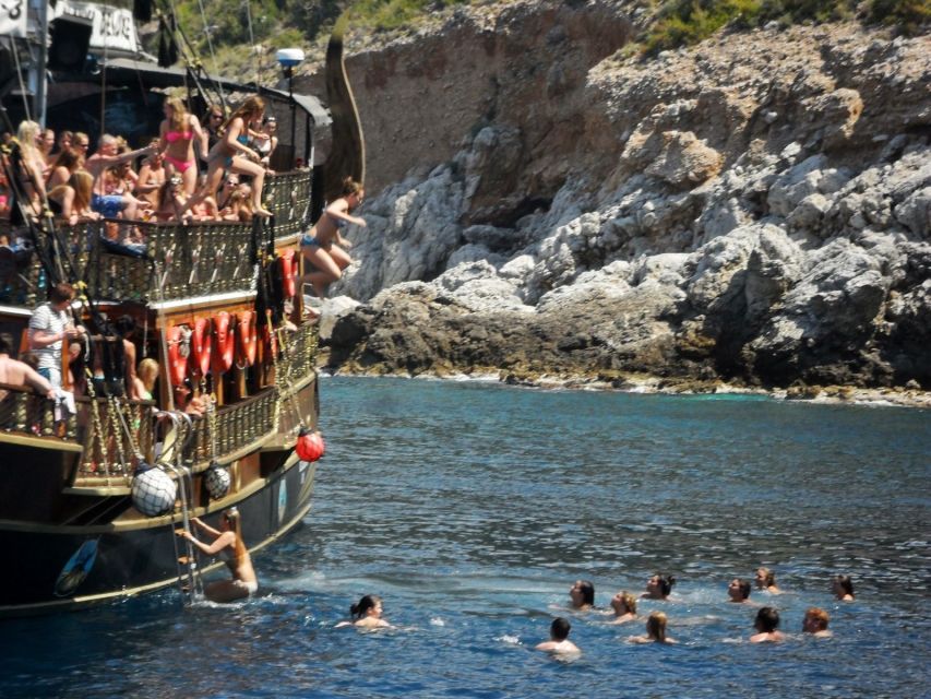Antalya & Kemer: Pirate Boat Tour With Foam Party & Swimming - Cennet Cove and Aquarium Cove