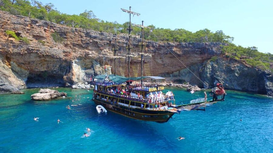 Antalya & Kemer: Pirate Boat Tour With Foam Party & Swimming - Pickup from Belek, Lara, Kemer, and Antalya