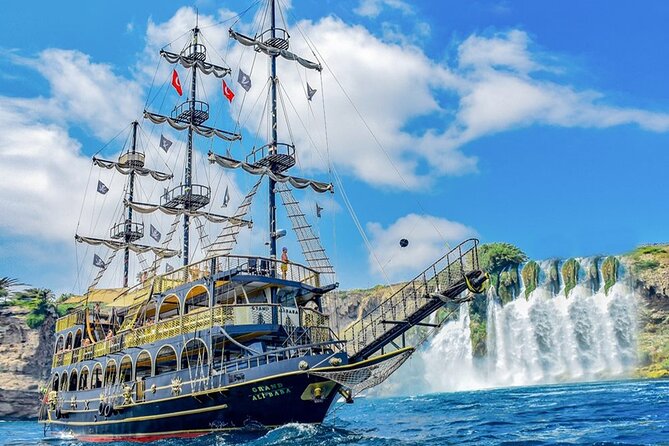Antalya Lara Pirate Boat Trip w/Soft Drinks, Lunch & Pickup - Key points at a glance