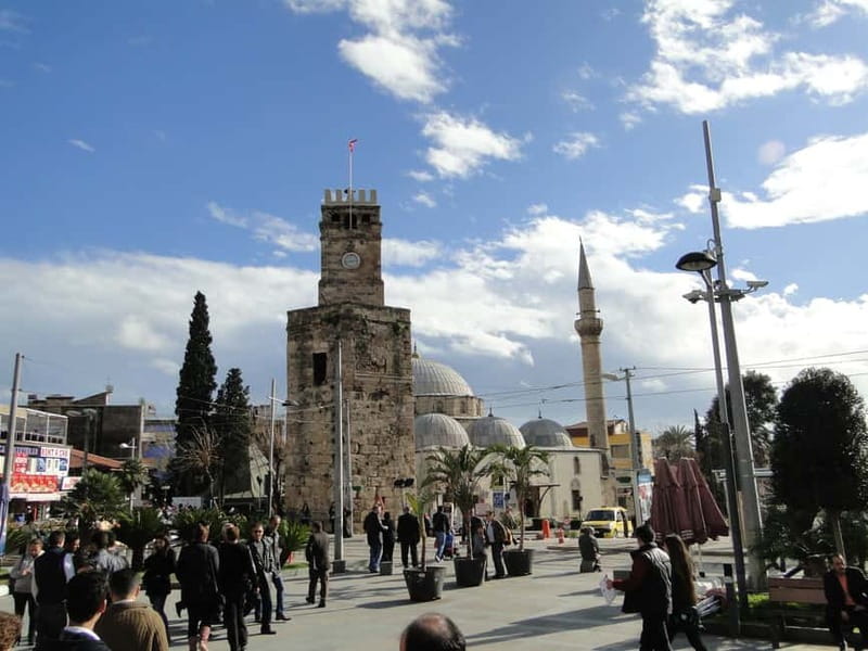 Antalya: Old Town Walking Tour with Dessert Tasting - Hıdırlık Tower, walls, and views toward the coast