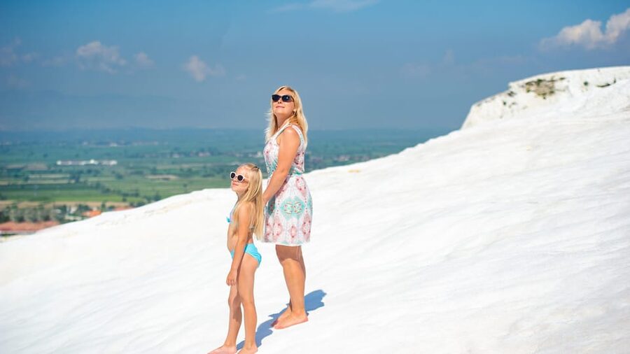 Antalya: Pamukkale Hot Springs & Hierapolis Small Group Tour - The white terraces of Pamukkale