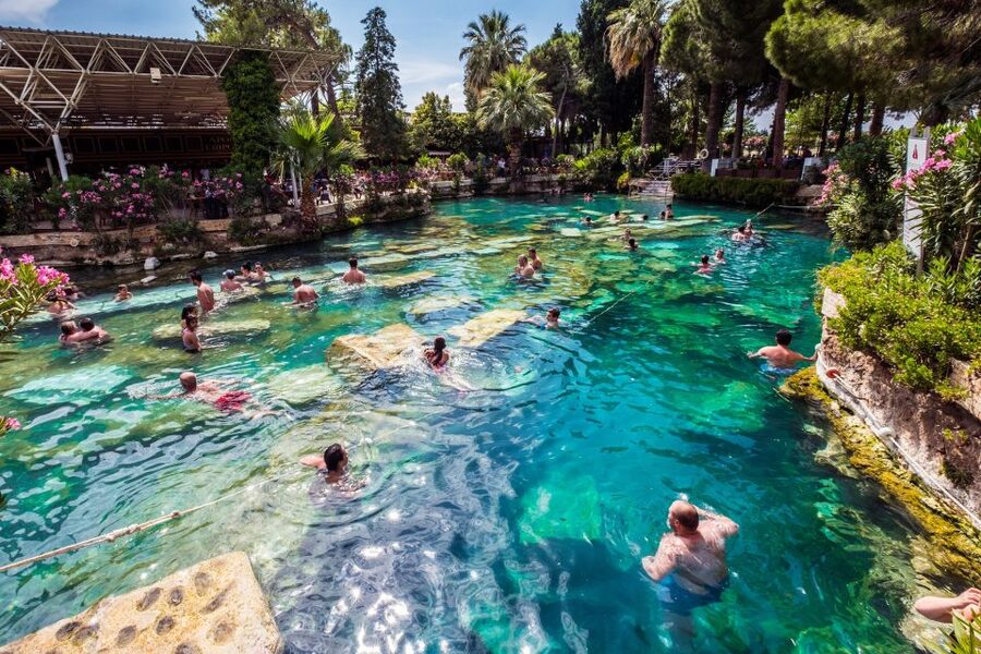 Antalya: Pamukkale Hot Springs & Hierapolis Small Group Tour - Lunch and the Denizli stop
