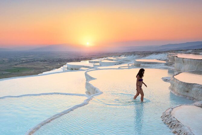 Antalya Pamukkale Hot Springs & Hierapolis Tour With Lunch - Walking onto Pamukkale’s white terraces