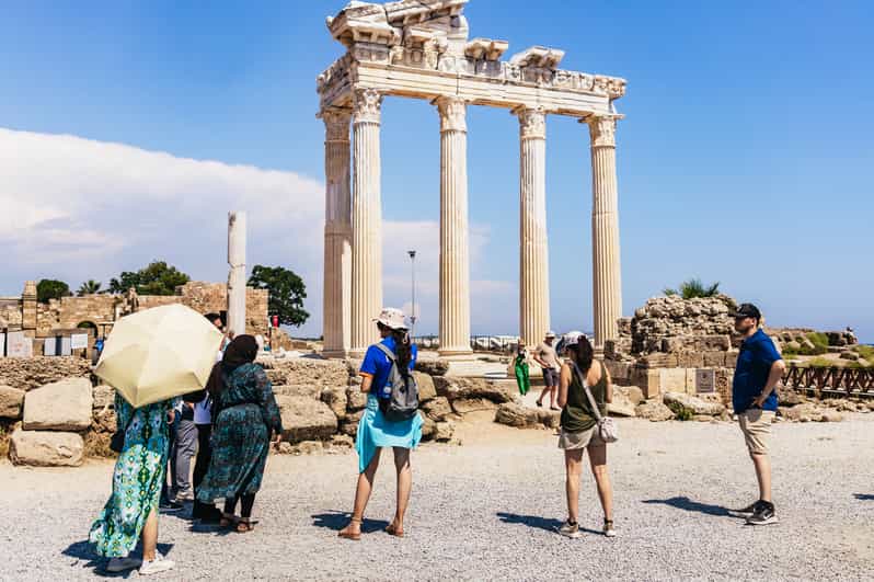 Antalya: Perge, Aspendos, City of Side, and Waterfalls Tour - Perge: a Roman city built for walking