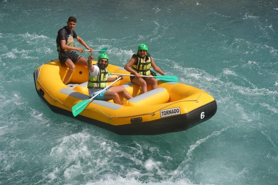 Antalya: Private Rafting, Zipline, Quad or Buggy w/ Lunch - Ziplining over the ground and river views