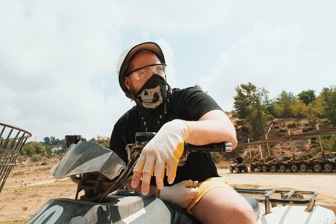 Antalya Quad Safari Experience with Free Hotel Transfer - The briefing, helmet, and first turn of the throttle