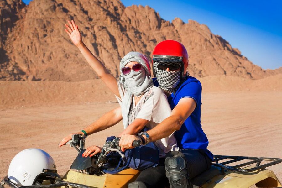 Antalya: Quad Safari Experience with Hotel Transfer - The safety briefing and first practice laps
