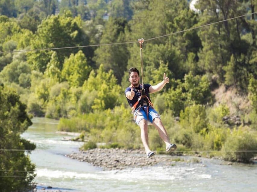 Antalya Rafting, Buggy/Quad, Zipline & Lunch with Swim Break - Rafting 12 kilometers on the Köprüçay River