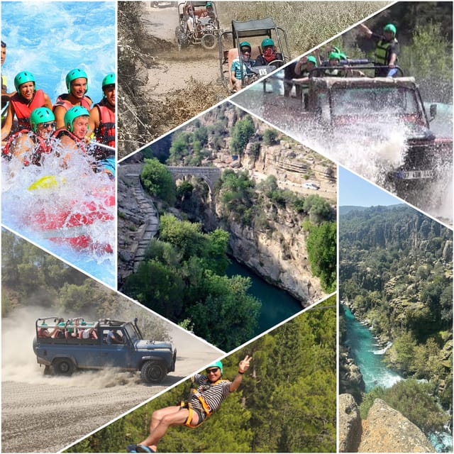 Antalya: Rafting Jeep Buggy&Quad Safari zipline canyon visit - Key points before you book