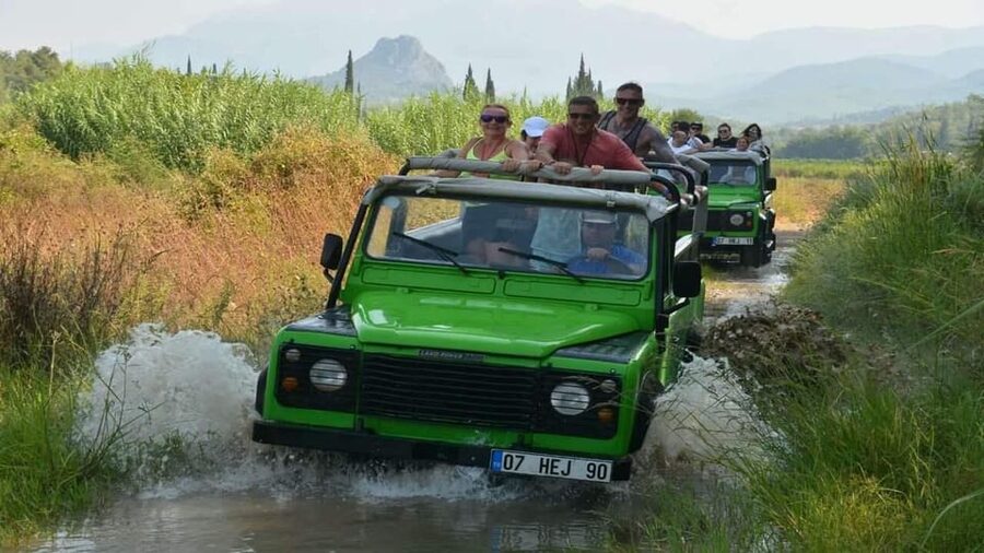 Antalya: Rafting with Lunch and Zipline/ATV or Jeep Option - A zipline view over the canyon
