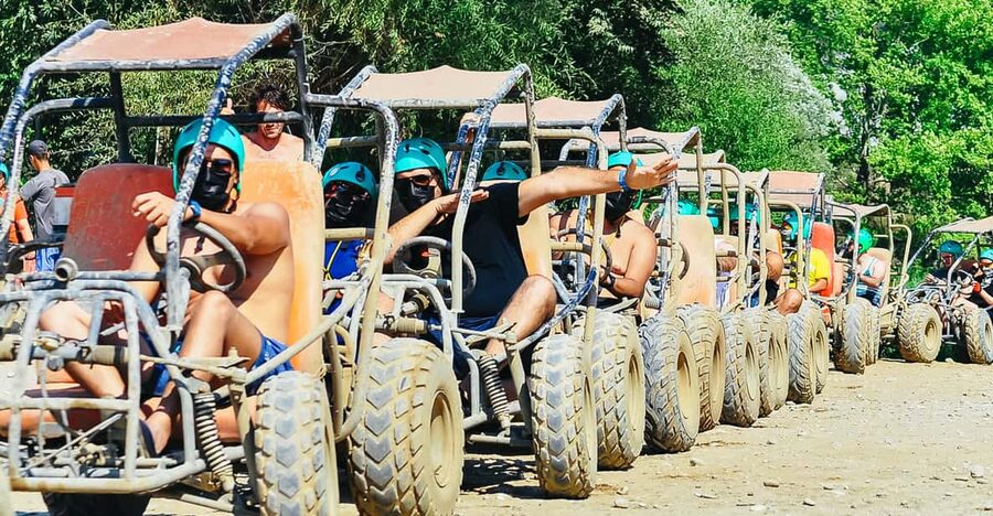 Antalya: Ziplining, Rafting, Jeep Tour & Quad Safari w/Lunch - Ziplining Over the Activity Base