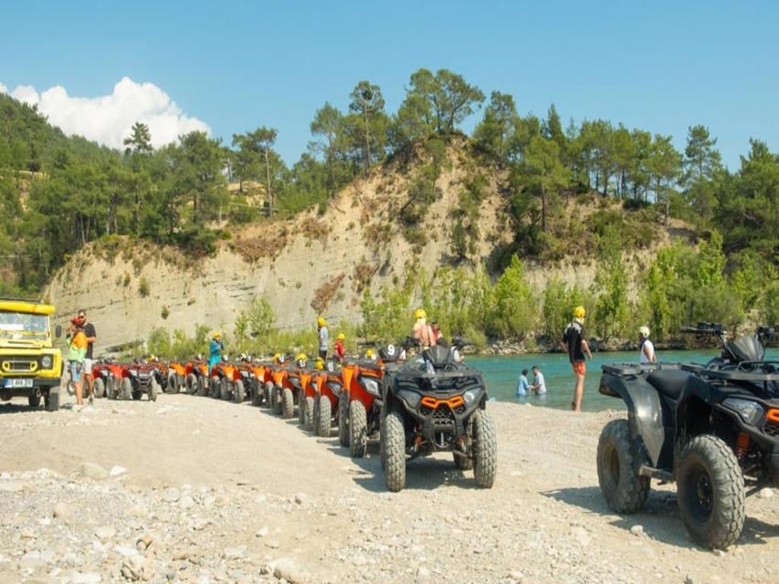City of Belek/Side: Quad Safari Adventure + Transfer - Bozyaka: briefing, equipment, and getting comfortable on the quad