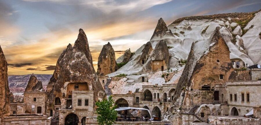 City of Side: 2-Day Cappadocia, Cave Hotel, & Balloon Tour - Uçhisar Fortress and Pigeon Valley views