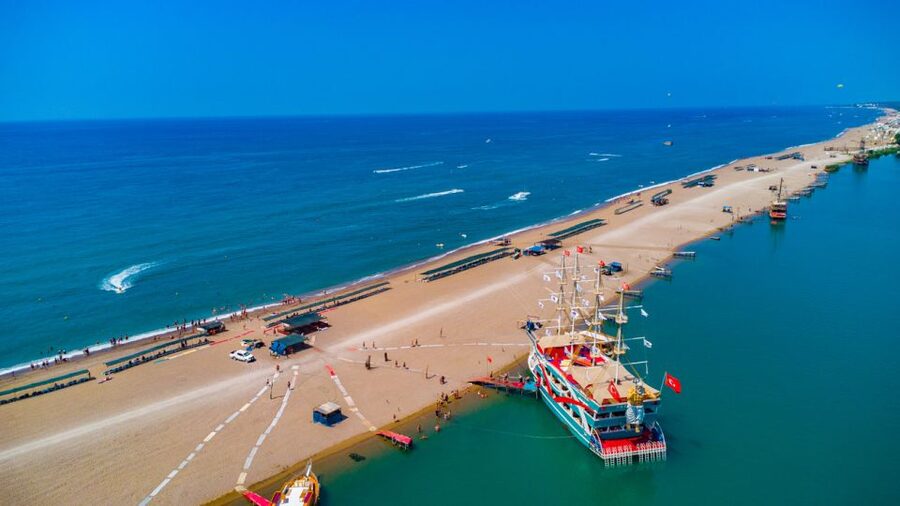 City of Side: All-Inclusive Boat Ride and Foam Party - Boarding a three-floor boat