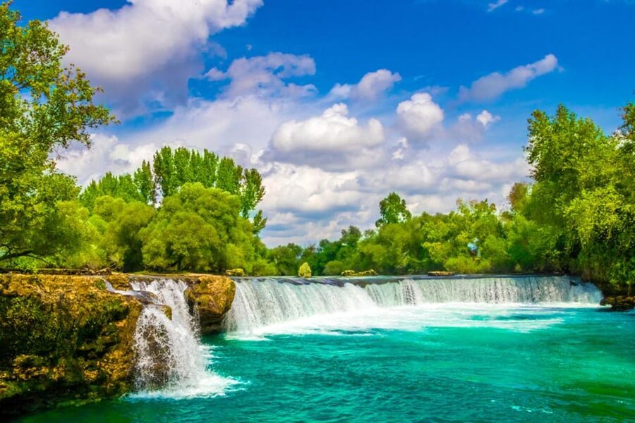 City of Side: Cabrio Bus & Green Lake Boat Tour with Lunch - The boat ride is the most relaxing hour