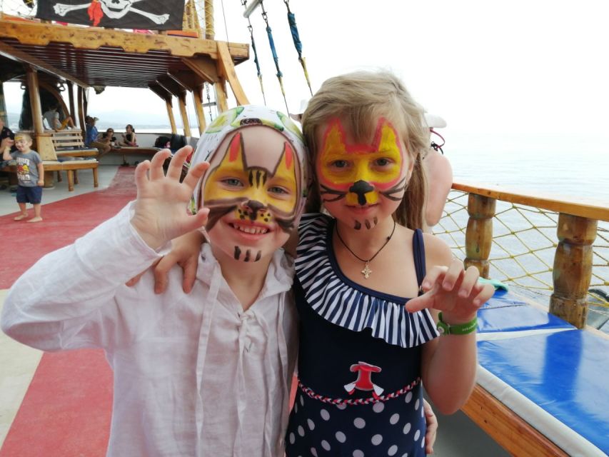 City of Side: Dolphin Island Boat Tour with BBQ & Foam Party - Family comfort, swimming confidence, and access